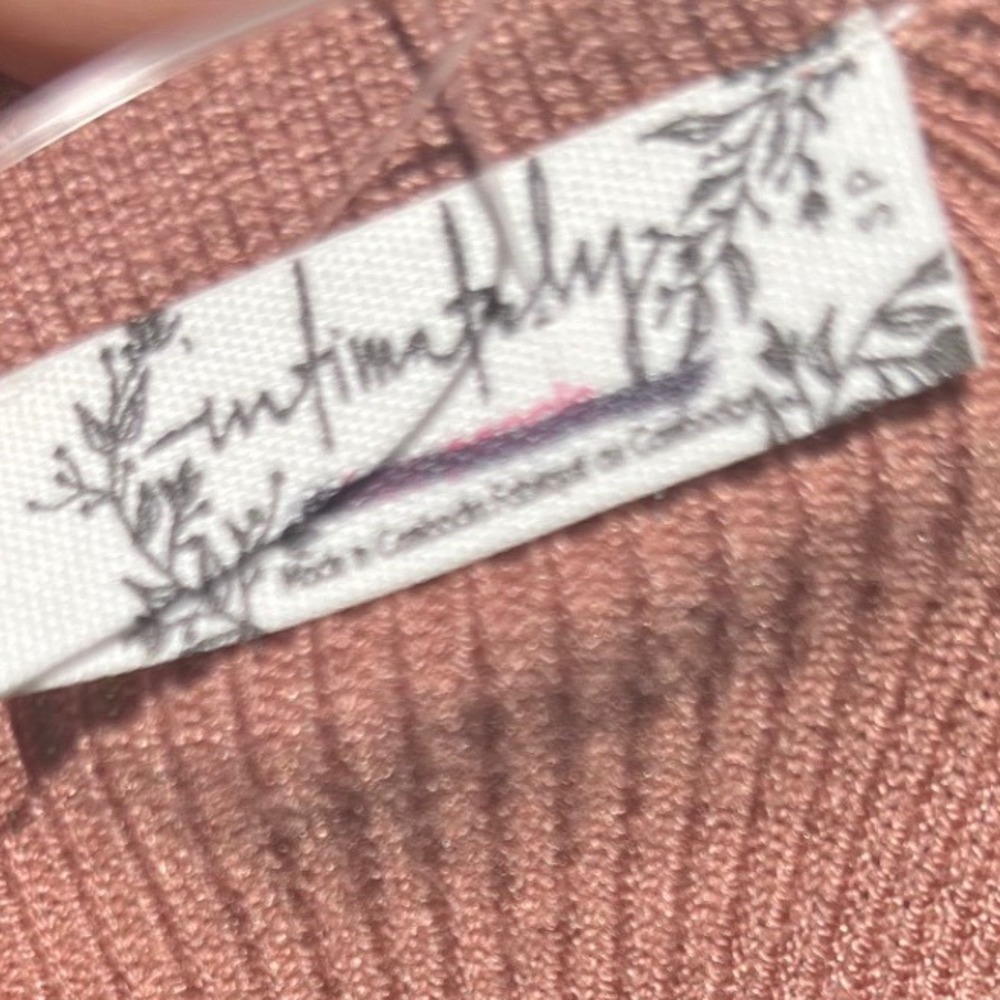 FREE PEOPLE Teagan Swit Short Sleeve - Latte Size Small - Picture 5 of 5